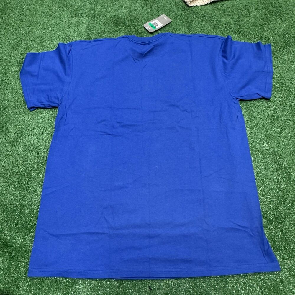 Vintage Nike Basketball T-Shirt Mens XL Blue Deadstock 2002 Swoosh Graphic Tee - Picture 7 of 7